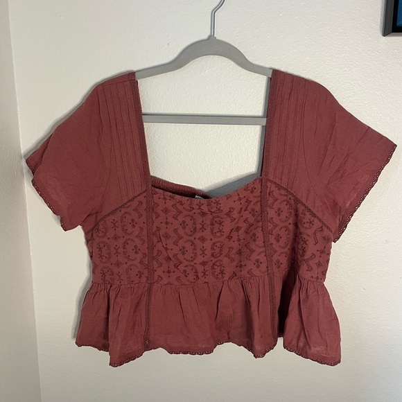 American Eagle Outfitters Women’s Boho Peplum Blouse - Picture 1 of 5